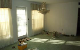 The dining room before.